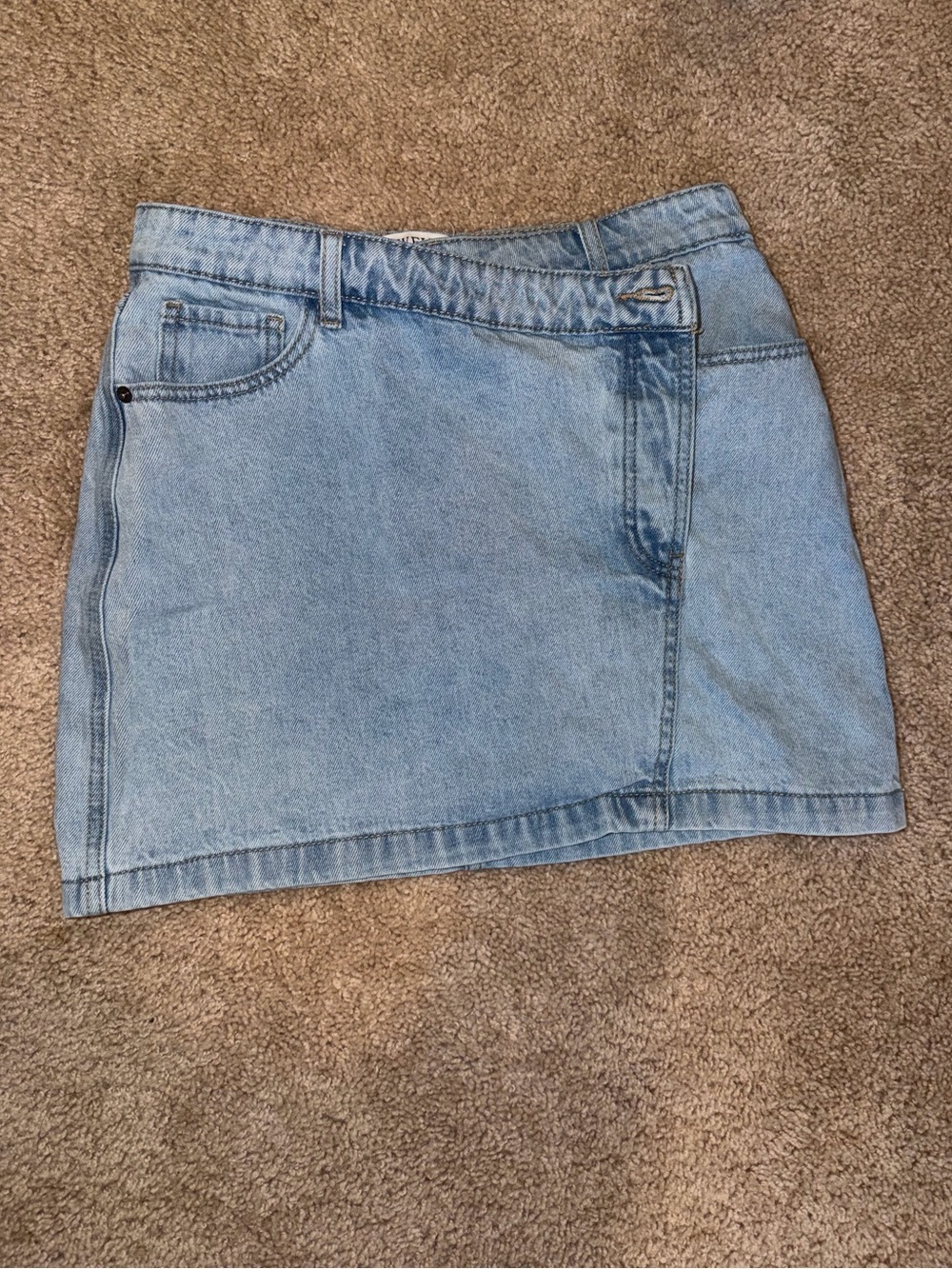 Twelve by Twelve Light Blue Denim Mini Skirt